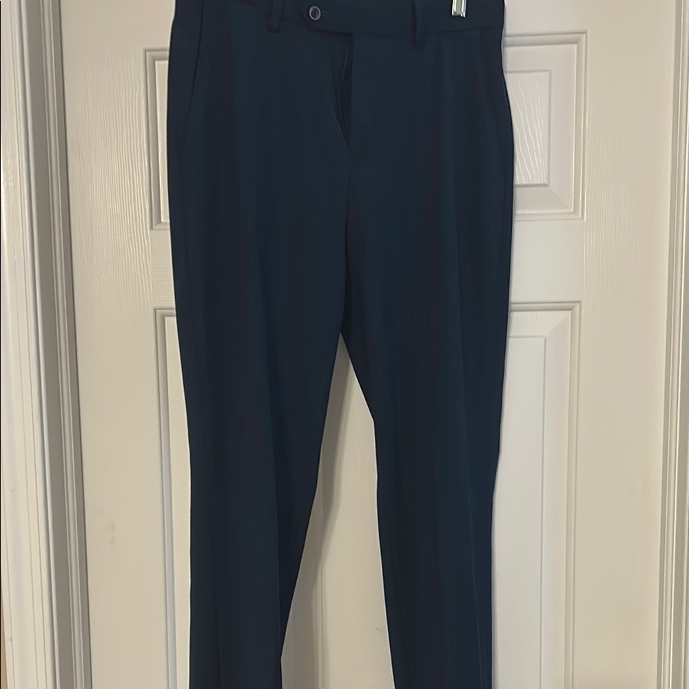 Ben Sherman Blue Dress Trousers Straight Silhouette